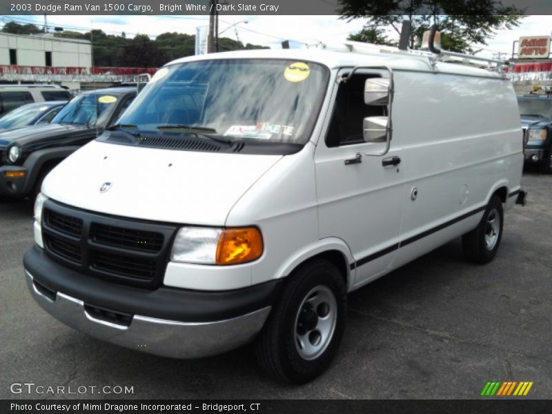 Bright White / Dark Slate Gray 2003 Dodge Ram Van 1500 Cargo