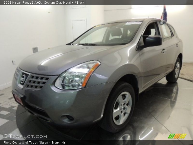 Gotham Gray Metallic / Black 2008 Nissan Rogue S AWD