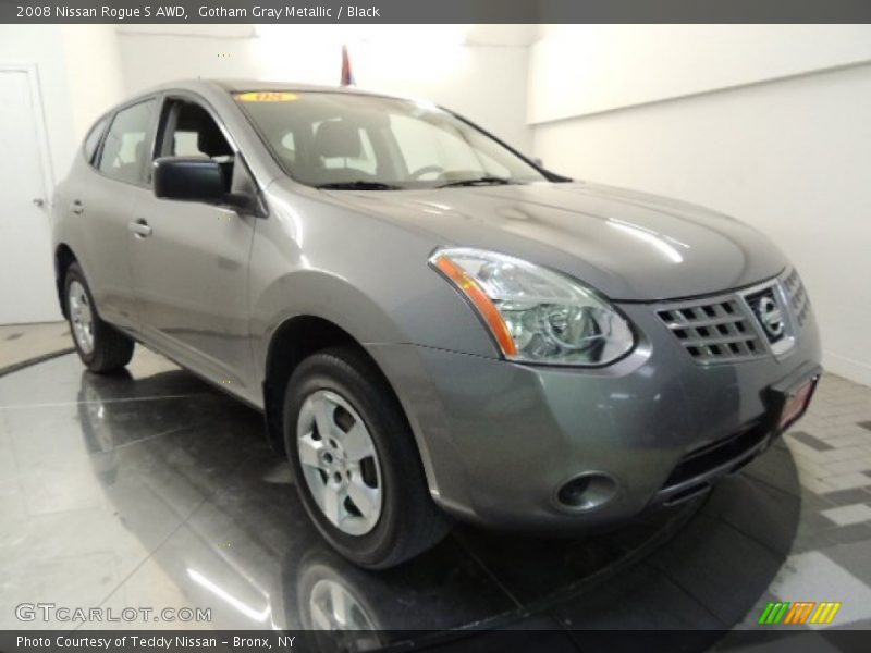 Gotham Gray Metallic / Black 2008 Nissan Rogue S AWD