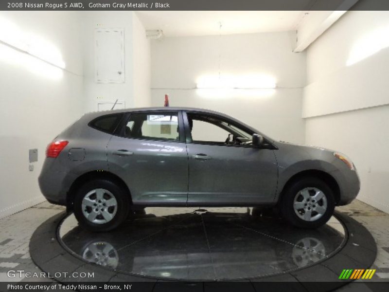 Gotham Gray Metallic / Black 2008 Nissan Rogue S AWD