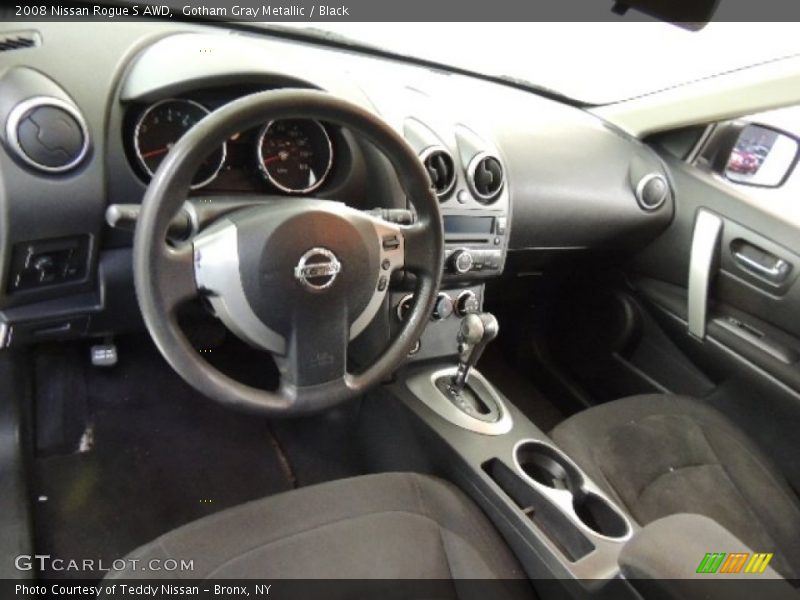 Gotham Gray Metallic / Black 2008 Nissan Rogue S AWD