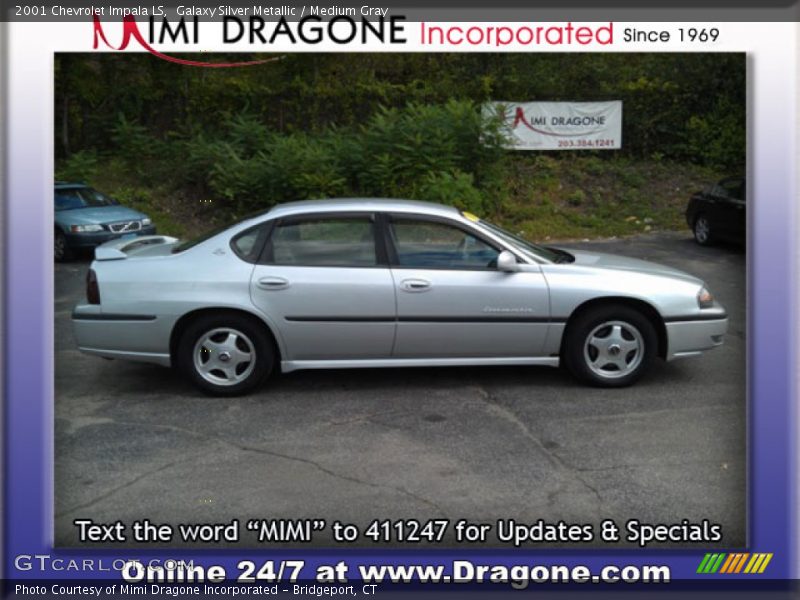 Galaxy Silver Metallic / Medium Gray 2001 Chevrolet Impala LS