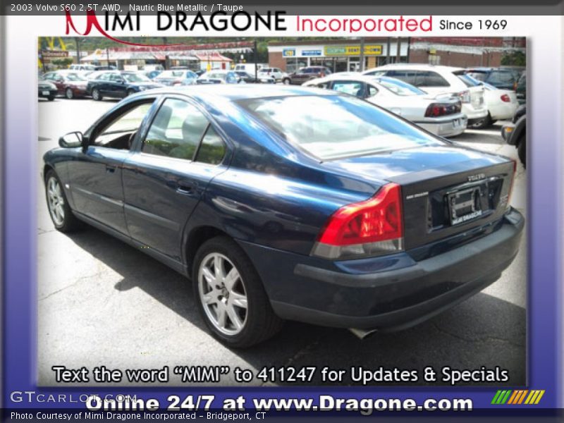 Nautic Blue Metallic / Taupe 2003 Volvo S60 2.5T AWD