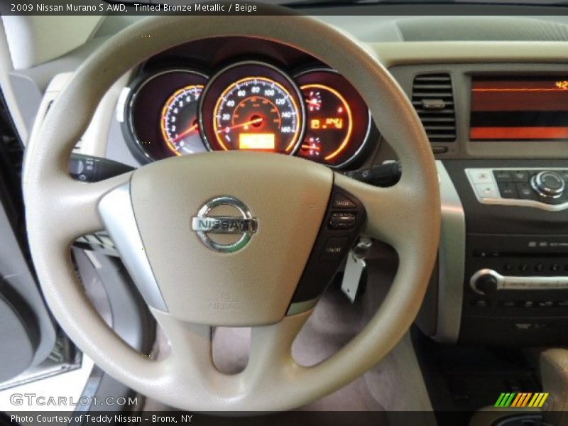 Tinted Bronze Metallic / Beige 2009 Nissan Murano S AWD