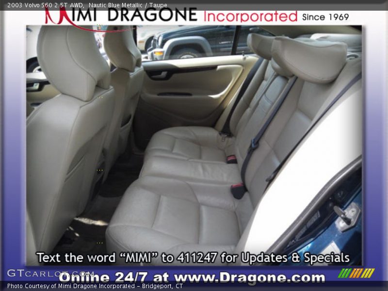 Nautic Blue Metallic / Taupe 2003 Volvo S60 2.5T AWD