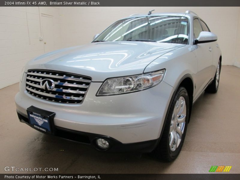 Brilliant Silver Metallic / Black 2004 Infiniti FX 45 AWD