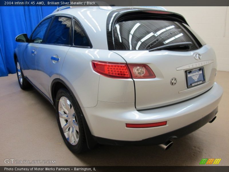 Brilliant Silver Metallic / Black 2004 Infiniti FX 45 AWD