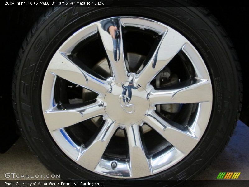 Brilliant Silver Metallic / Black 2004 Infiniti FX 45 AWD