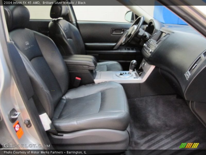 Brilliant Silver Metallic / Black 2004 Infiniti FX 45 AWD