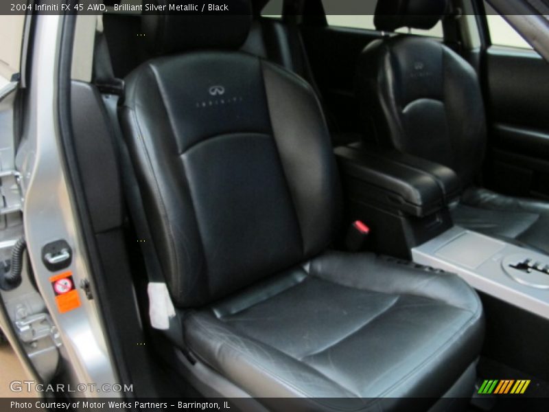Brilliant Silver Metallic / Black 2004 Infiniti FX 45 AWD