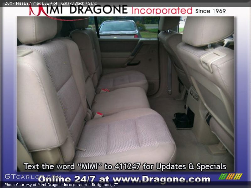 Galaxy Black / Sand 2007 Nissan Armada SE 4x4