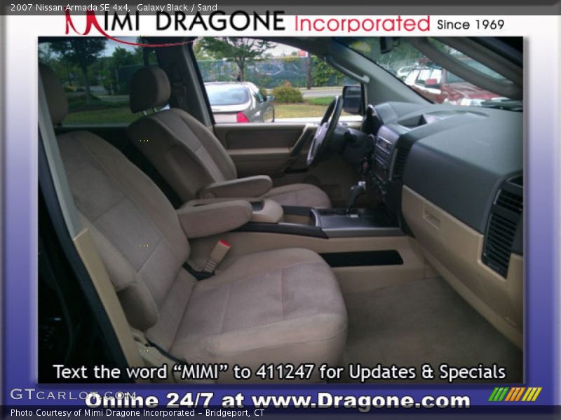Galaxy Black / Sand 2007 Nissan Armada SE 4x4
