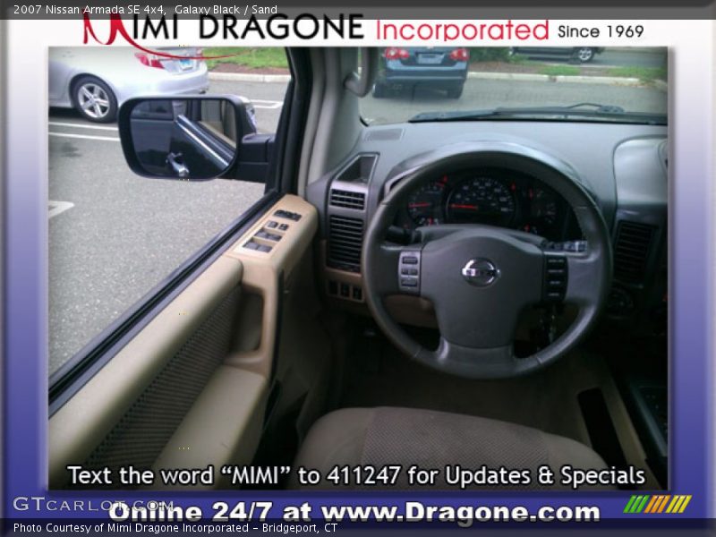 Galaxy Black / Sand 2007 Nissan Armada SE 4x4