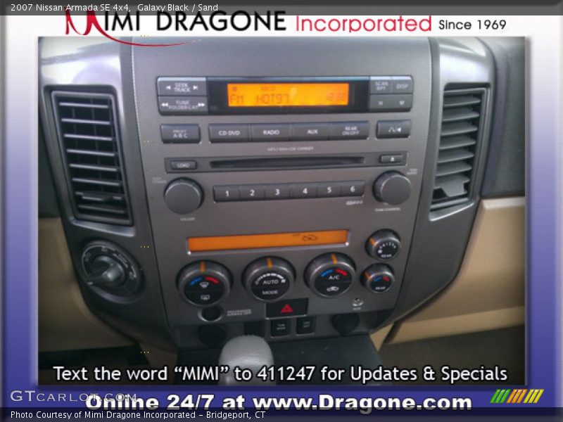 Galaxy Black / Sand 2007 Nissan Armada SE 4x4