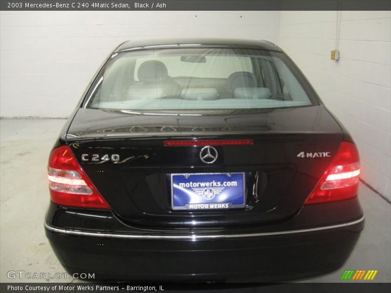 Black / Ash 2003 Mercedes-Benz C 240 4Matic Sedan