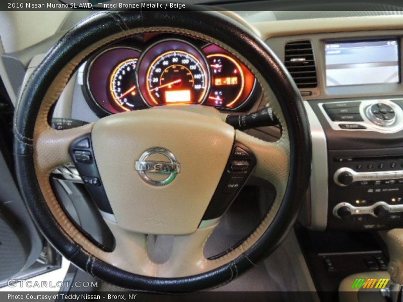 Tinted Bronze Metallic / Beige 2010 Nissan Murano SL AWD