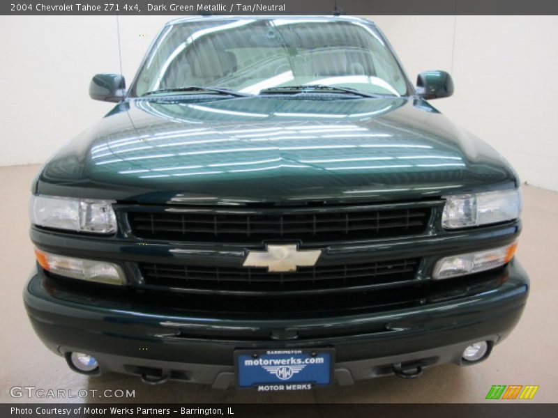 Dark Green Metallic / Tan/Neutral 2004 Chevrolet Tahoe Z71 4x4