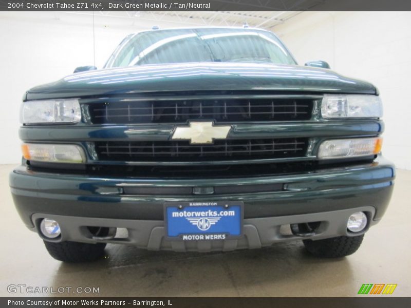 Dark Green Metallic / Tan/Neutral 2004 Chevrolet Tahoe Z71 4x4