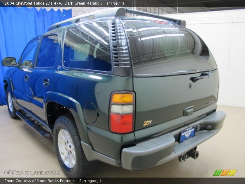 Dark Green Metallic / Tan/Neutral 2004 Chevrolet Tahoe Z71 4x4