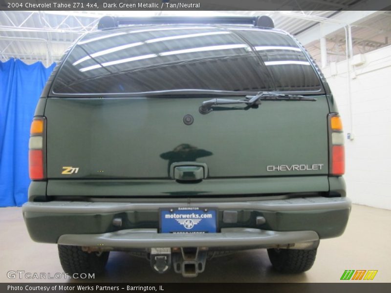 Dark Green Metallic / Tan/Neutral 2004 Chevrolet Tahoe Z71 4x4