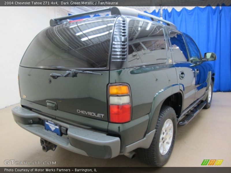 Dark Green Metallic / Tan/Neutral 2004 Chevrolet Tahoe Z71 4x4