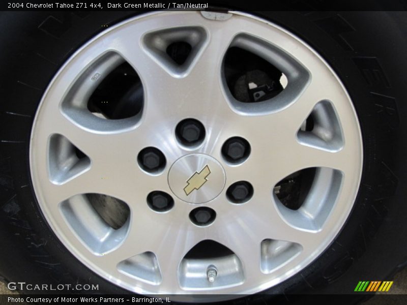 Dark Green Metallic / Tan/Neutral 2004 Chevrolet Tahoe Z71 4x4