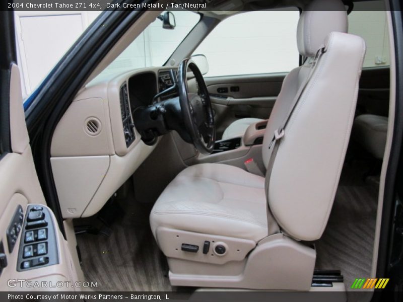 Dark Green Metallic / Tan/Neutral 2004 Chevrolet Tahoe Z71 4x4
