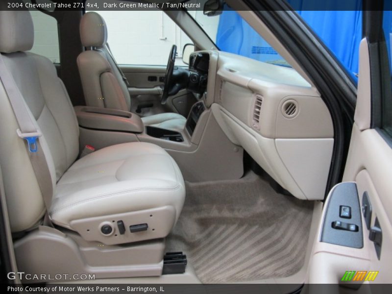 Dark Green Metallic / Tan/Neutral 2004 Chevrolet Tahoe Z71 4x4