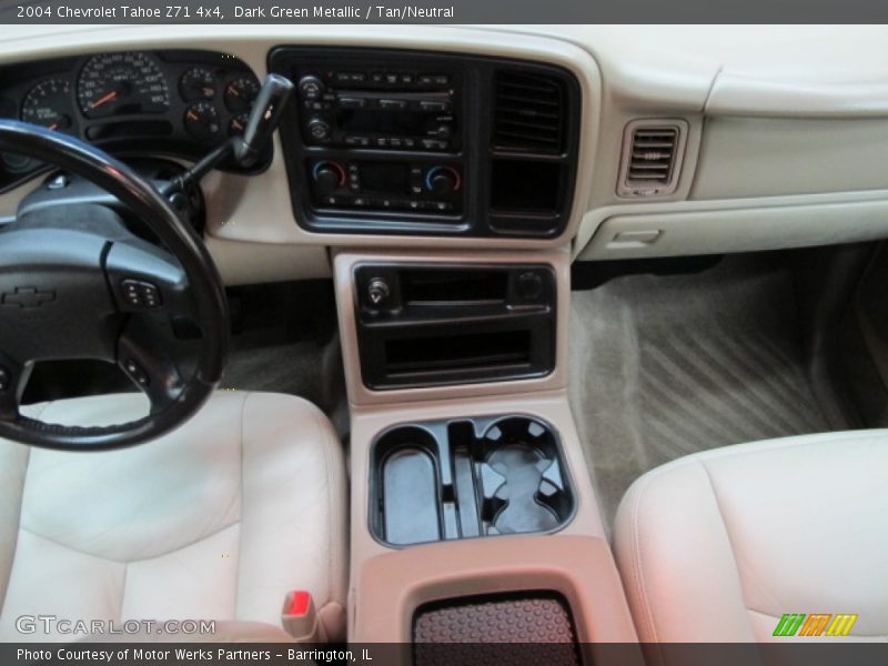 Dark Green Metallic / Tan/Neutral 2004 Chevrolet Tahoe Z71 4x4