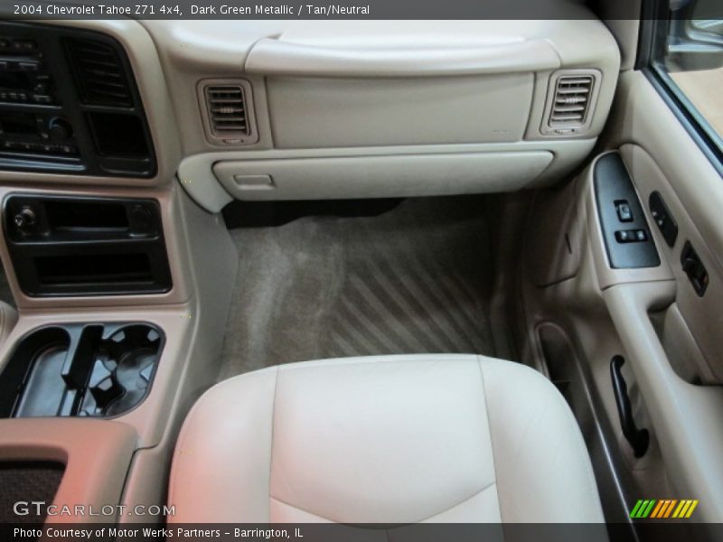 Dark Green Metallic / Tan/Neutral 2004 Chevrolet Tahoe Z71 4x4