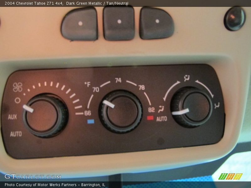 Dark Green Metallic / Tan/Neutral 2004 Chevrolet Tahoe Z71 4x4
