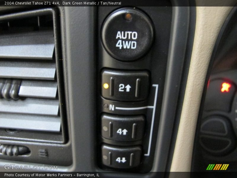 Dark Green Metallic / Tan/Neutral 2004 Chevrolet Tahoe Z71 4x4