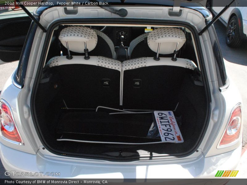 Pepper White / Carbon Black 2012 Mini Cooper Hardtop