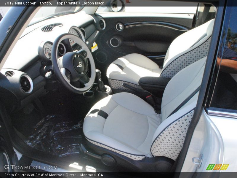 Pepper White / Carbon Black 2012 Mini Cooper Hardtop