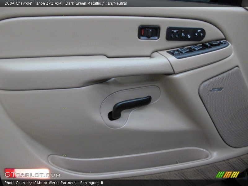 Dark Green Metallic / Tan/Neutral 2004 Chevrolet Tahoe Z71 4x4