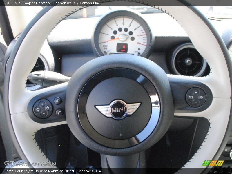 Pepper White / Carbon Black 2012 Mini Cooper Hardtop