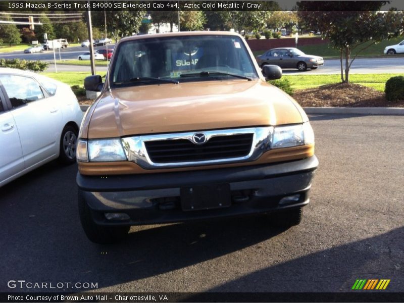 Aztec Gold Metallic / Gray 1999 Mazda B-Series Truck B4000 SE Extended Cab 4x4