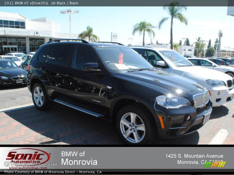 Jet Black / Black 2012 BMW X5 xDrive35d