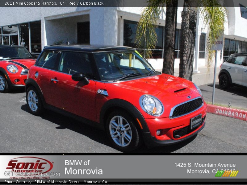 Chili Red / Carbon Black 2011 Mini Cooper S Hardtop