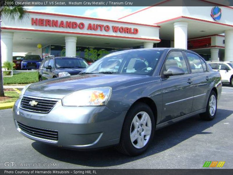 Medium Gray Metallic / Titanium Gray 2006 Chevrolet Malibu LT V6 Sedan