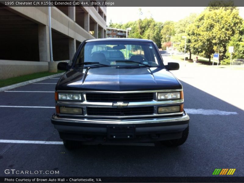 Black / Beige 1995 Chevrolet C/K K1500 Extended Cab 4x4