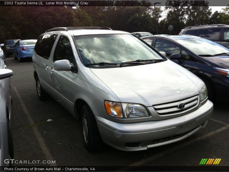 Lunar Mist Metallic / Gray 2003 Toyota Sienna LE