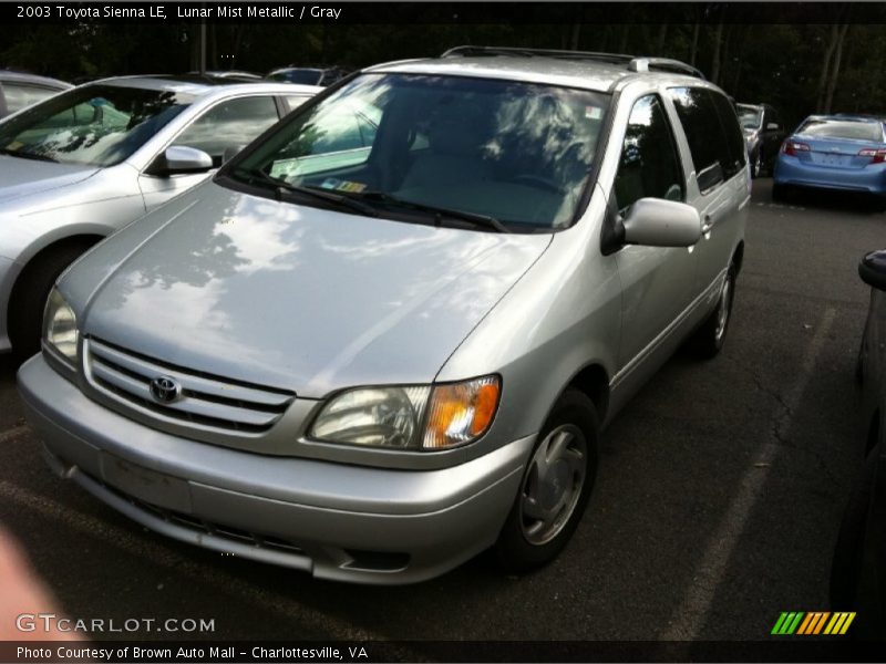 Lunar Mist Metallic / Gray 2003 Toyota Sienna LE