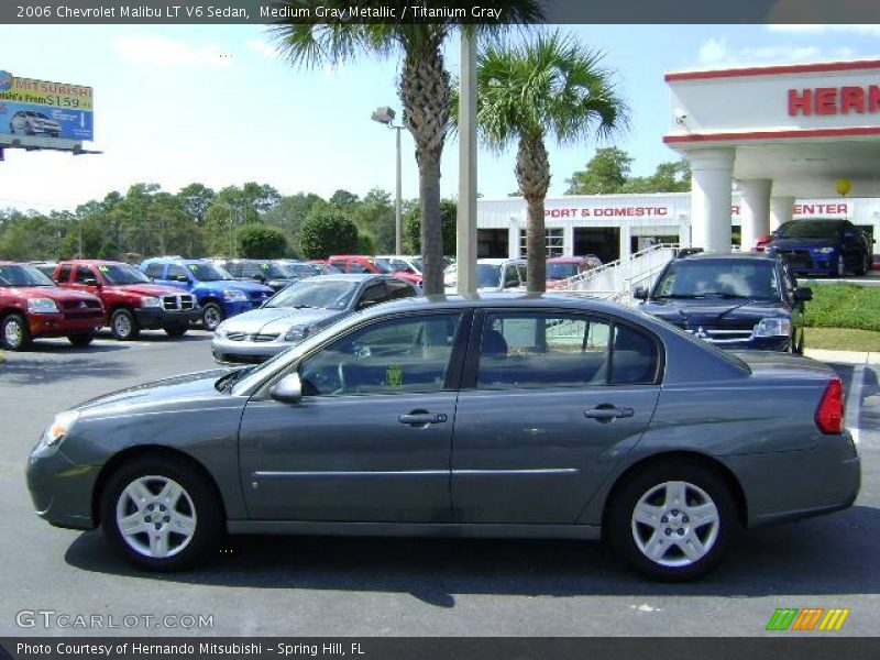 Medium Gray Metallic / Titanium Gray 2006 Chevrolet Malibu LT V6 Sedan