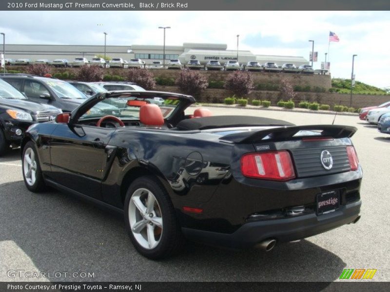 Black / Brick Red 2010 Ford Mustang GT Premium Convertible