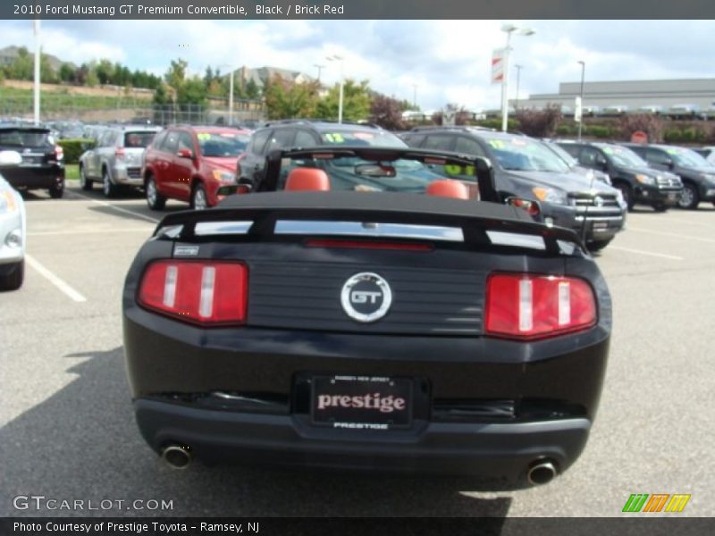 Black / Brick Red 2010 Ford Mustang GT Premium Convertible