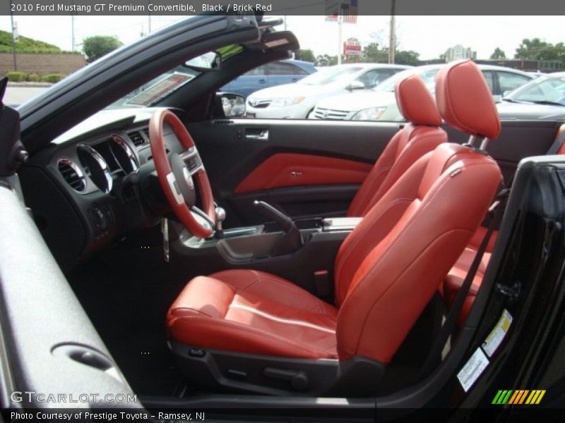 Front Seat of 2010 Mustang GT Premium Convertible