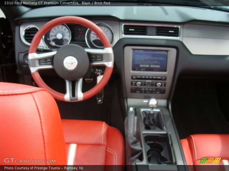 Black / Brick Red 2010 Ford Mustang GT Premium Convertible