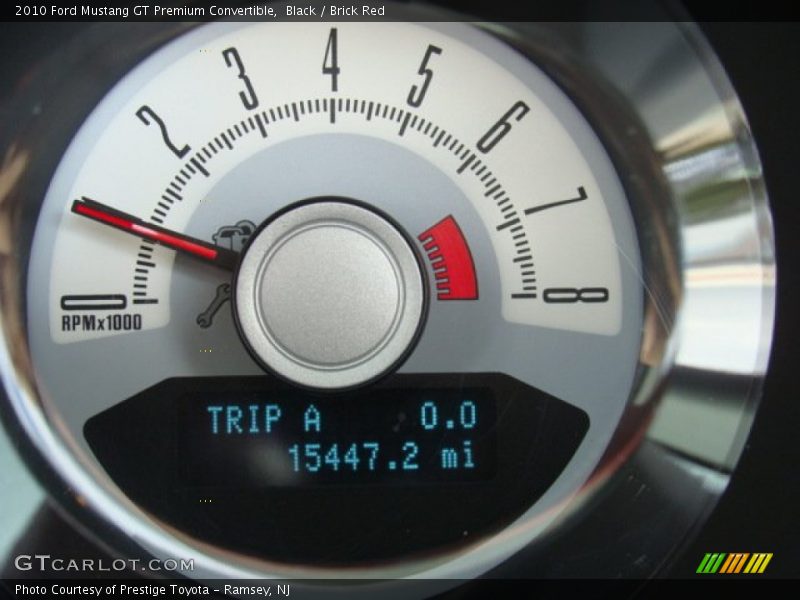 Black / Brick Red 2010 Ford Mustang GT Premium Convertible