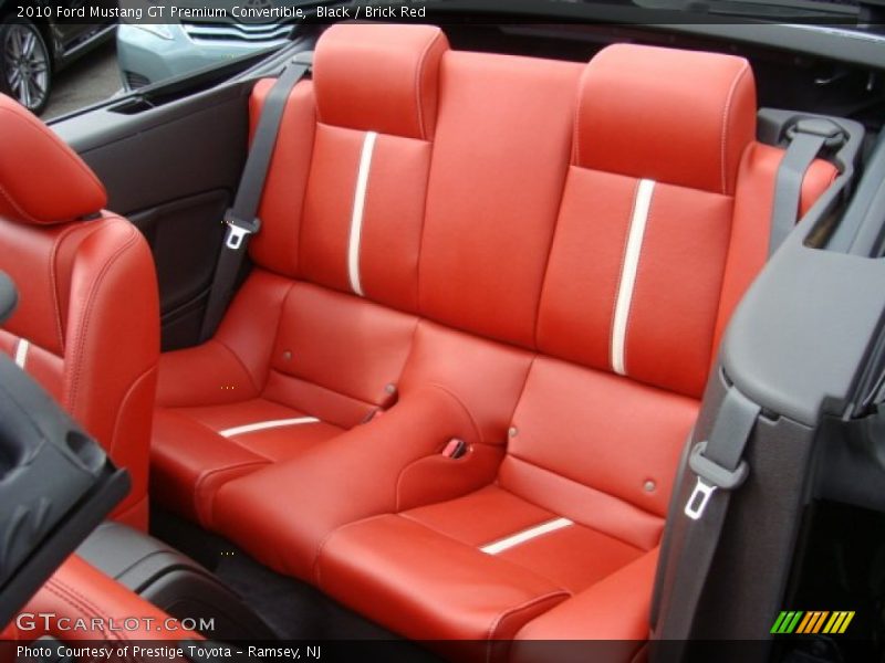 Rear Seat of 2010 Mustang GT Premium Convertible